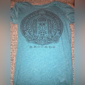Obey Teal Graphic Tee